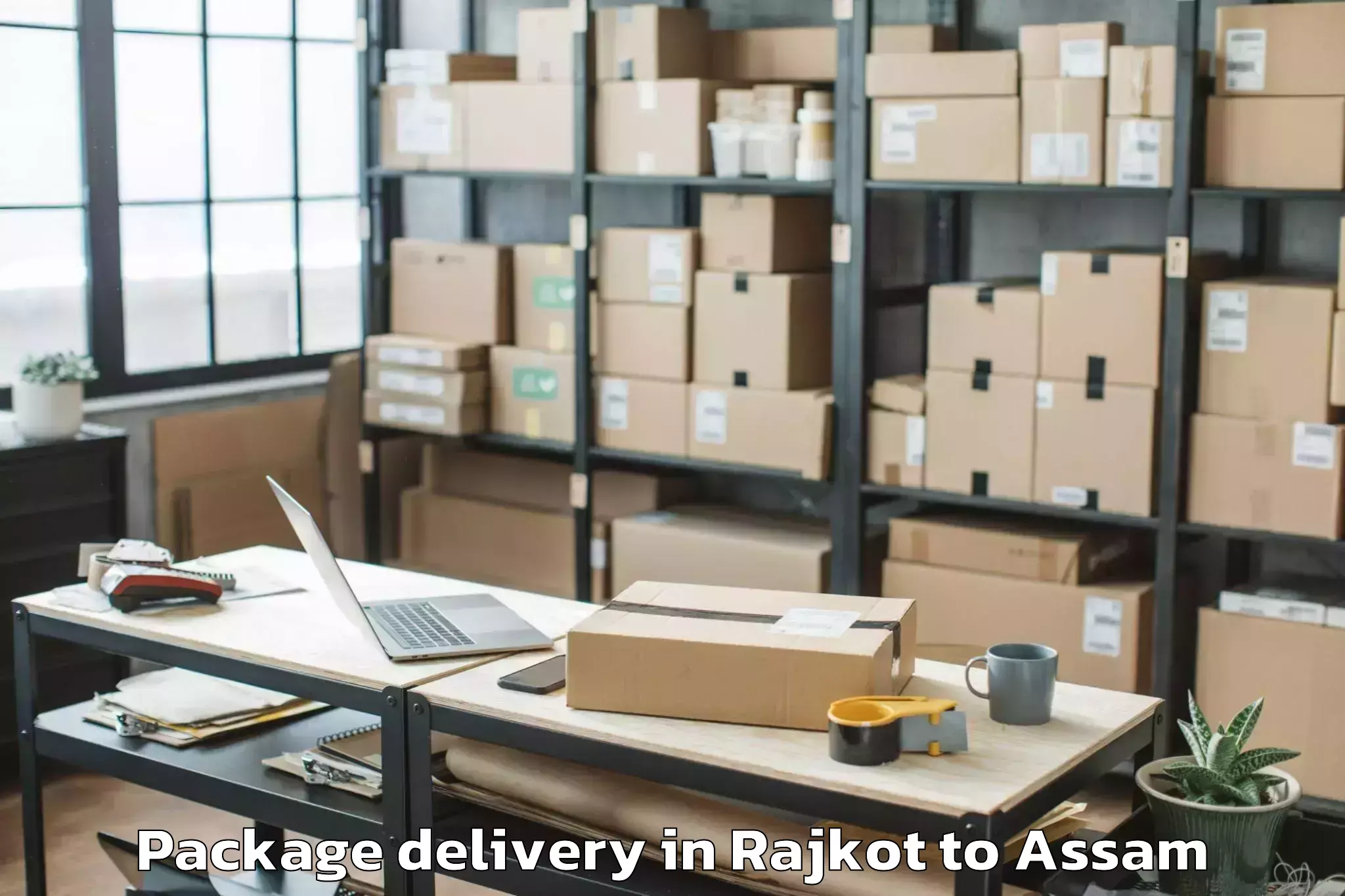 Reliable Rajkot to Bhuragaon Package Delivery